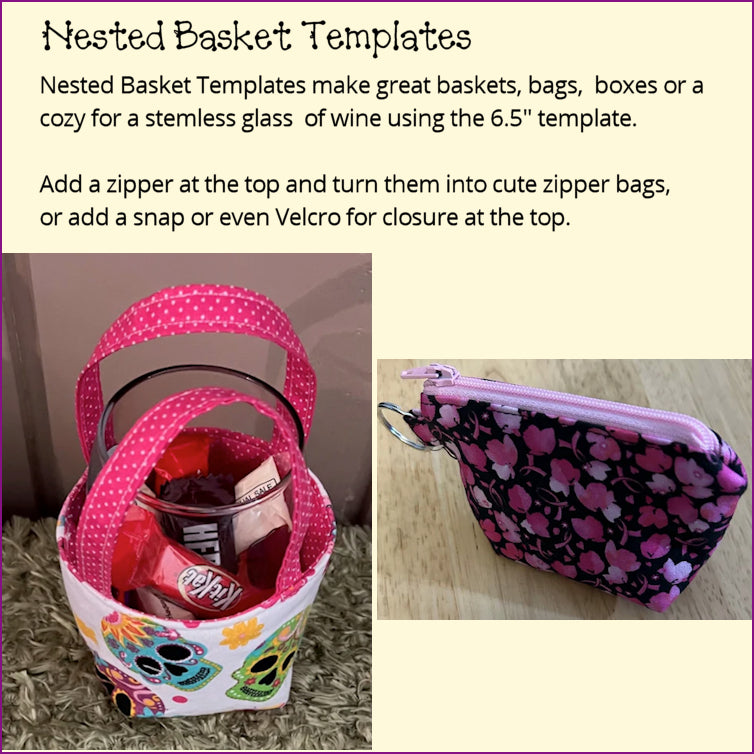 Nested Basket Templates - Full & Half Templates