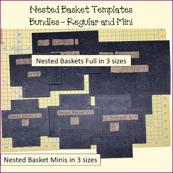 Nested Basket Templates - Full & Half Templates