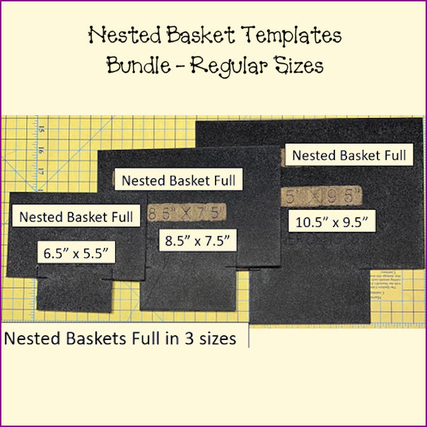Nested Basket Templates - Full & Half Templates