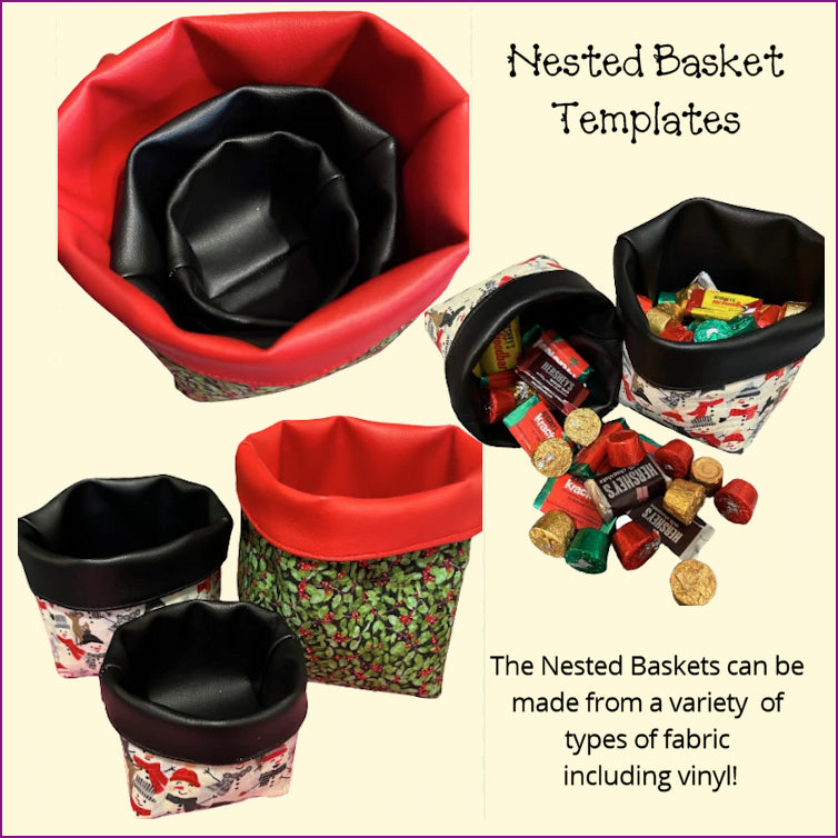 Nested Basket Templates - Full & Half Templates