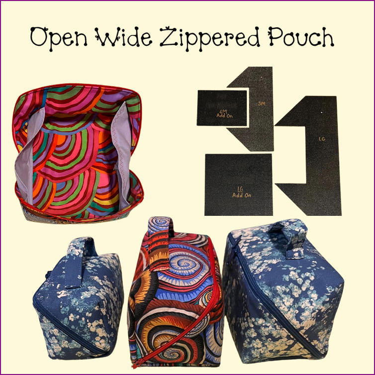 Open Wide Pouch Templates