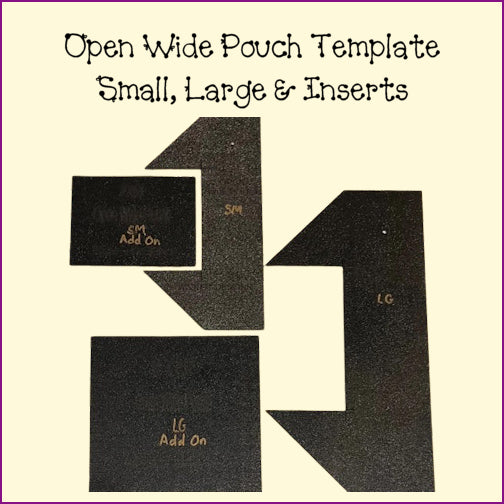 Open Wide Pouch Templates