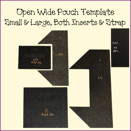 Open Wide Pouch Templates