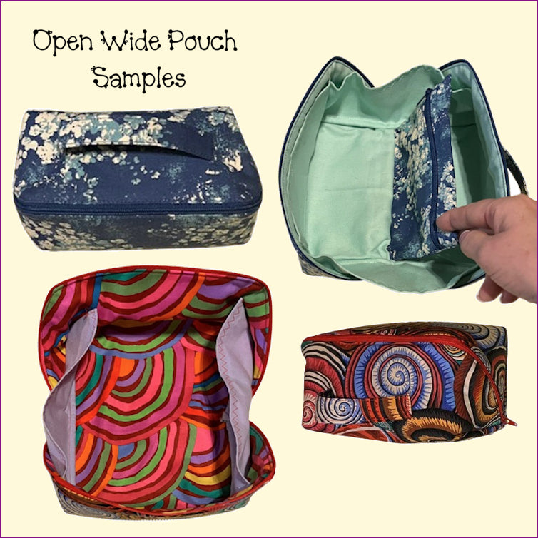 Open Wide Pouch Templates