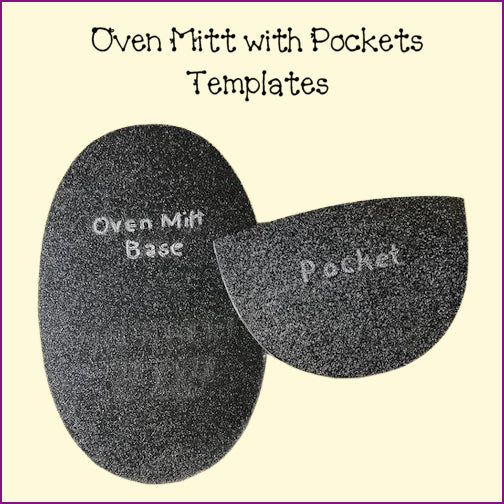 Oven Mitt with Pockets Template Set