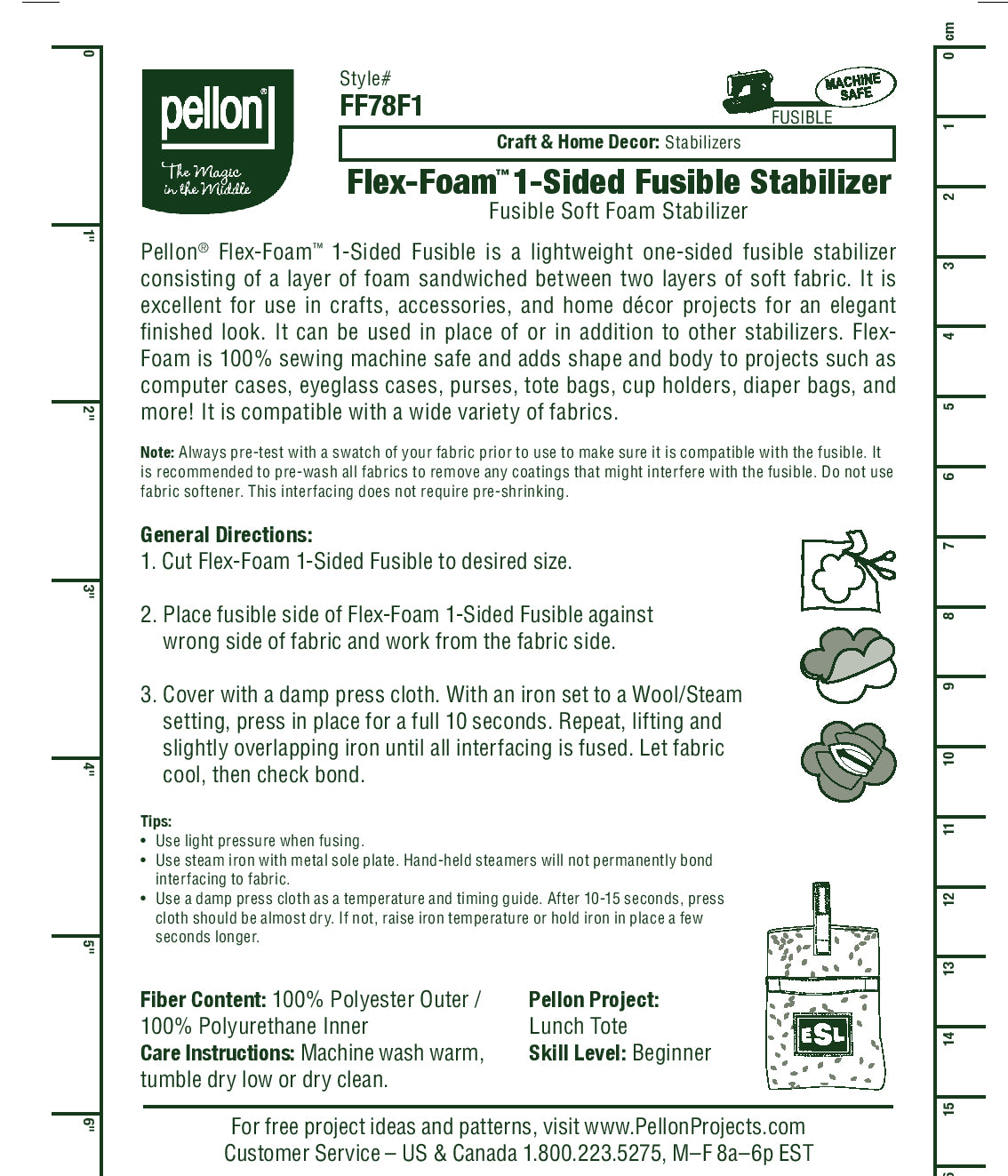Pellon 1-sided Flex Foam FF78F1