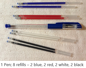 Fabric Pens Heat Erasable