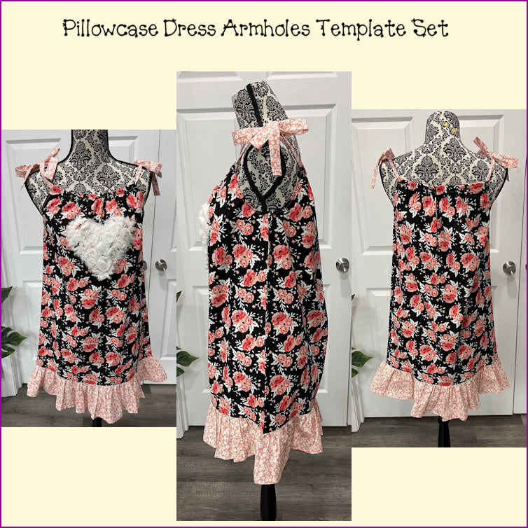 Pillowcase Dress Armholes Template Set