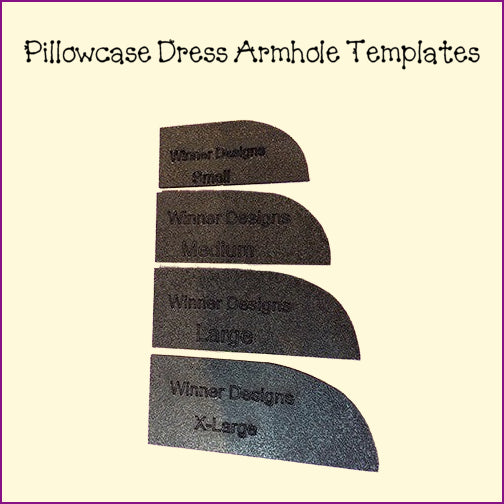 Pillowcase Dress Armholes Template Set