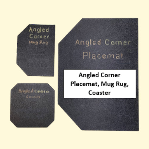 Placemats, Mug Rugs, Coasters - Angled/Round Corners