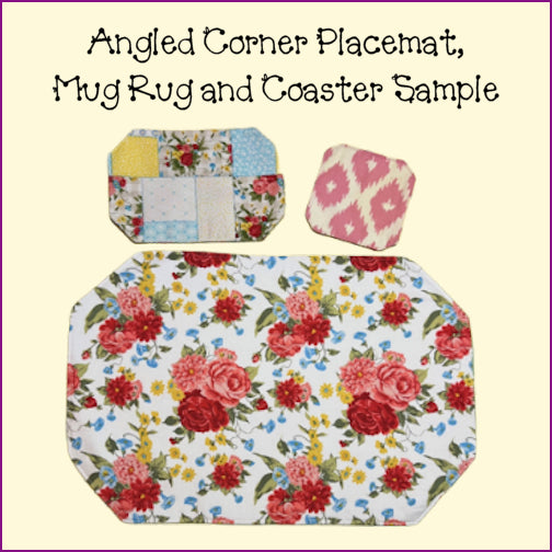Placemats, Mug Rugs, Coasters - Angled/Round Corners