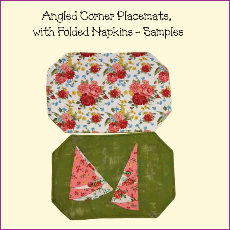 Placemats, Mug Rugs, Coasters - Angled/Round Corners