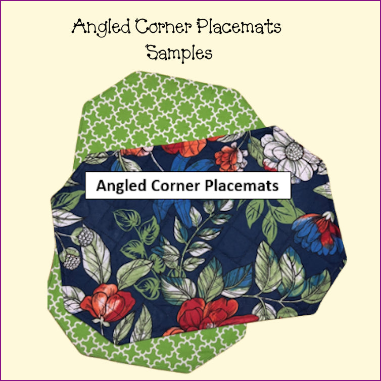 Placemats, Mug Rugs, Coasters - Angled/Round Corners