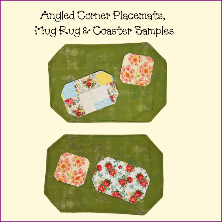 Placemats, Mug Rugs, Coasters - Angled/Round Corners
