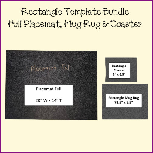 Placemats, Mug Rugs, Coasters - Rectangle