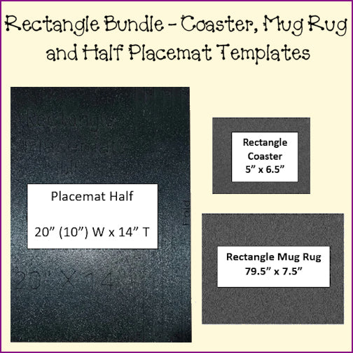 Placemats, Mug Rugs, Coasters - Rectangle
