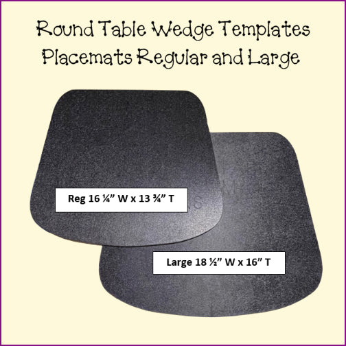 Placemats, Mug Rugs, Coasters - Round Table