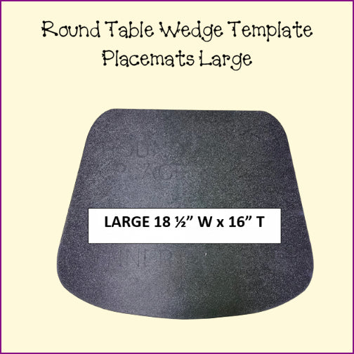 Placemats, Mug Rugs, Coasters - Round Table