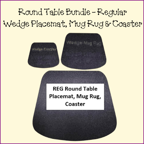 Placemats, Mug Rugs, Coasters - Round Table