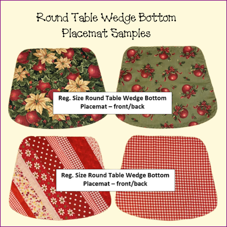 Placemats, Mug Rugs, Coasters - Round Table