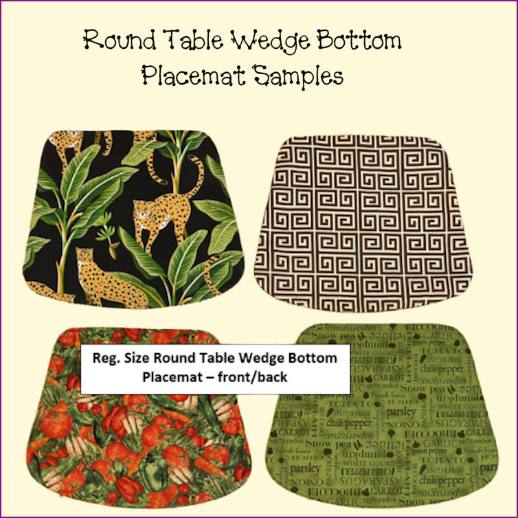 Placemats, Mug Rugs, Coasters - Round Table
