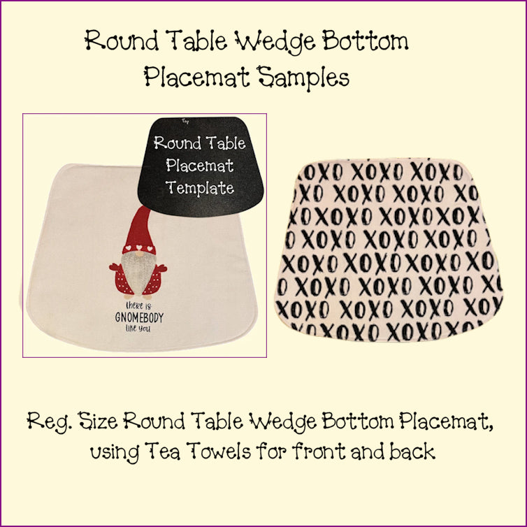 Placemats, Mug Rugs, Coasters - Round Table
