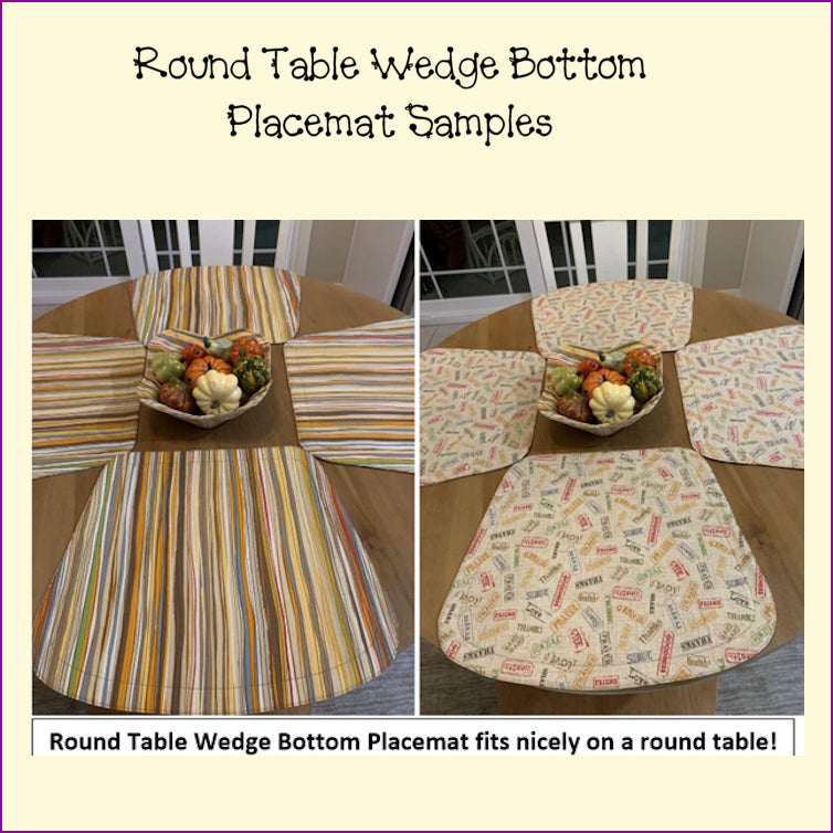 Placemats, Mug Rugs, Coasters - Round Table