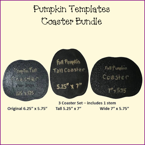 Pumpkin Templates - Coasters, Mug Rugs, Placemats