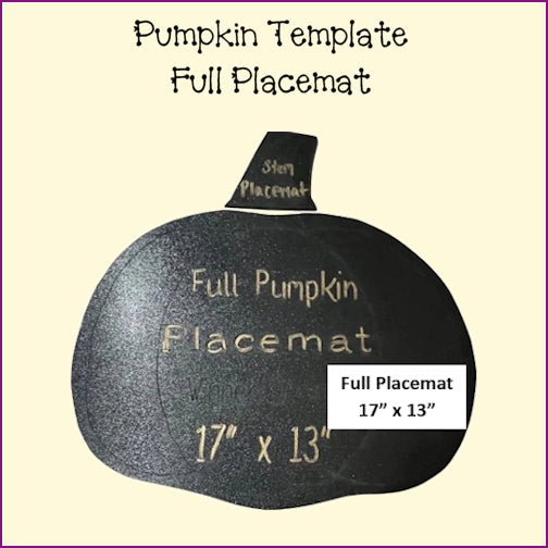 Pumpkin Templates - Coasters, Mug Rugs, Placemats
