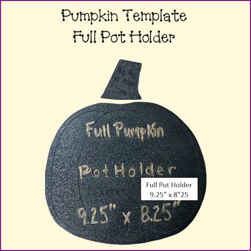 Pumpkin Templates - Coasters, Mug Rugs, Placemats