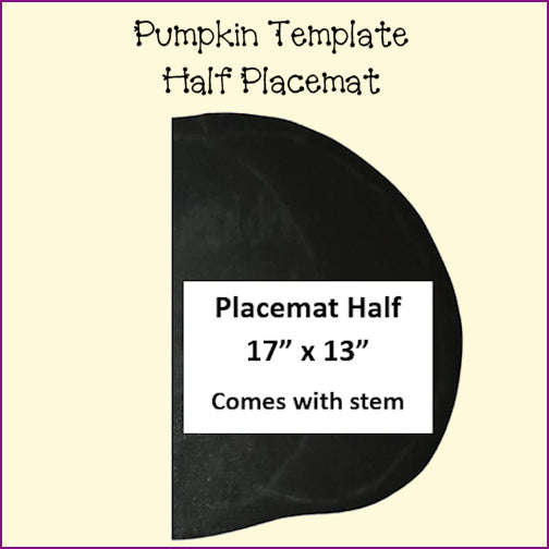 Pumpkin Templates - Coasters, Mug Rugs, Placemats
