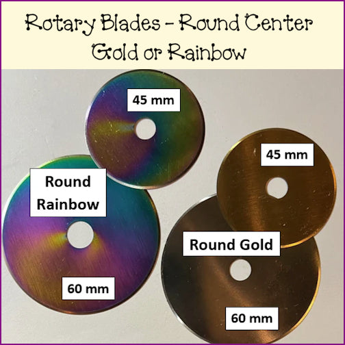 Rotary Cutter Blades - Round & Notched Centers