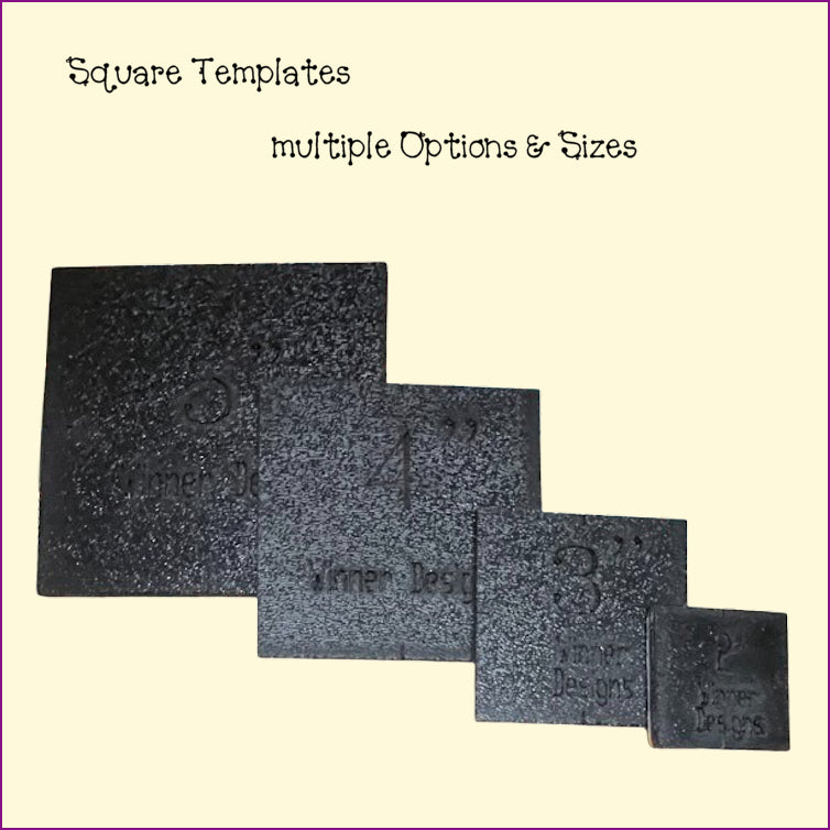 Square Templates & Fussy Cut Frames - 2" to 21"