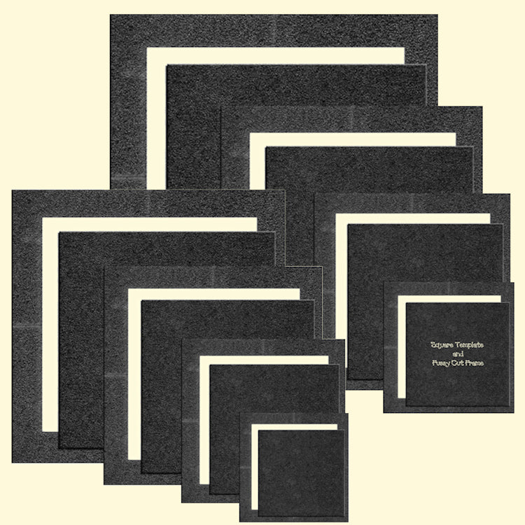 Square Templates & Fussy Cut Frames - 2" to 21"