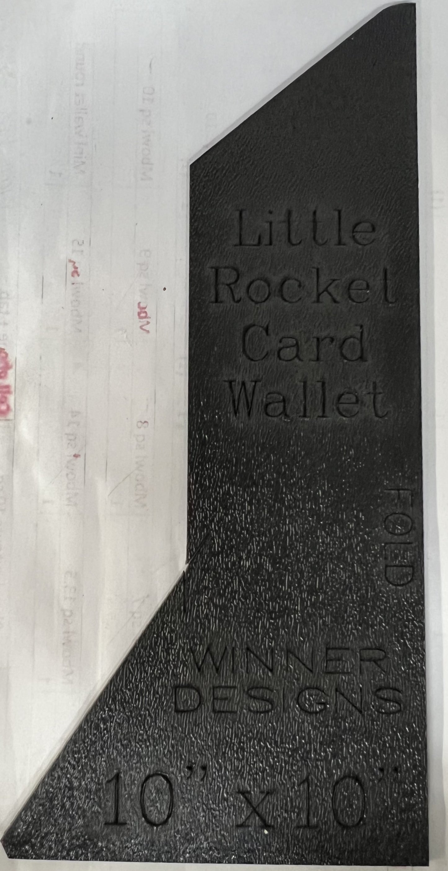 Little Rocket Card Wallet Template