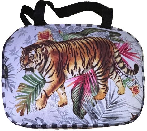 Cosmetic Bag, Fussy Cut Frame, Ruler
