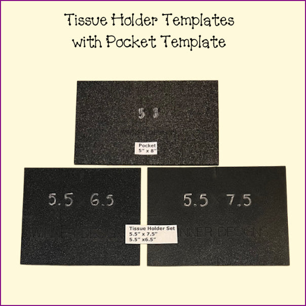 Tissue Holder, Fussy Cut Frame, Pocket Template