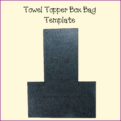 Towel Topper - Box Tab Template