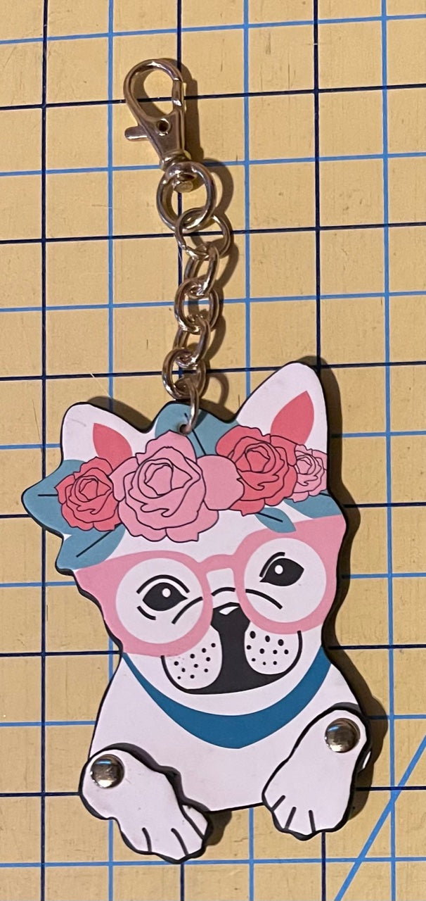 Dangles: Bull Dogs Key Chain Zipper Pull
