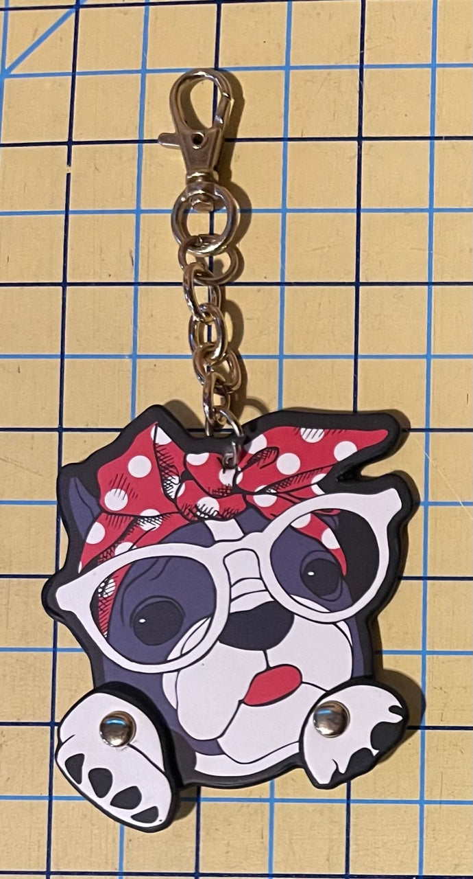 Dangles: Bull Dogs Key Chain Zipper Pull
