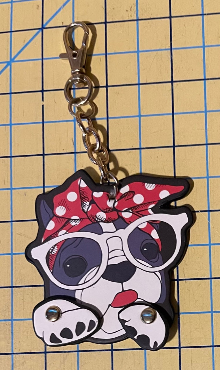Dangles: Bull Dogs Key Chain Zipper Pull