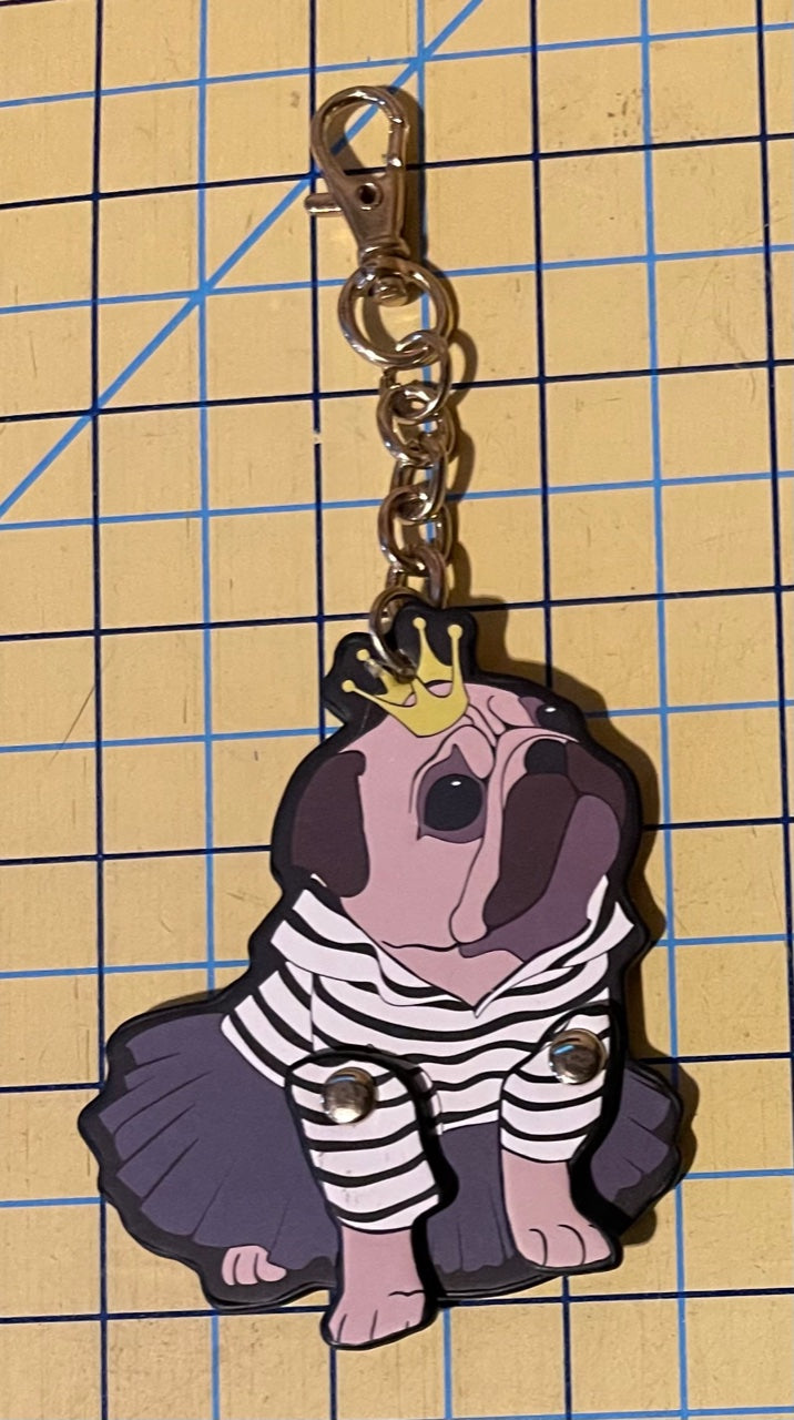 Dangles: Bull Dogs Key Chain Zipper Pull