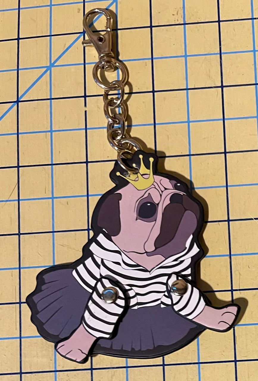 Dangles: Bull Dogs Key Chain Zipper Pull