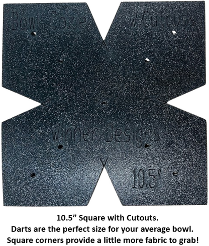 Microwave Bowl & Plate Cozy Templates with CUTOUTS - New!