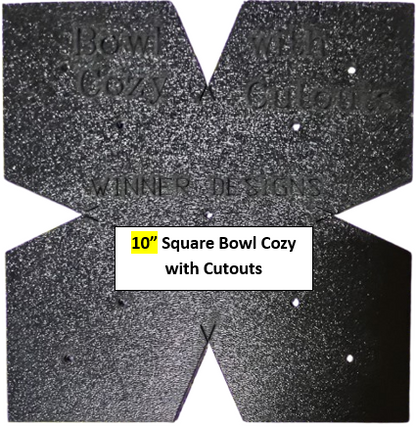 Microwave Bowl & Plate Cozy Templates with CUTOUTS - New!