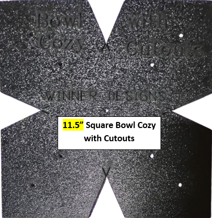 Microwave Bowl & Plate Cozy Templates with CUTOUTS - New!