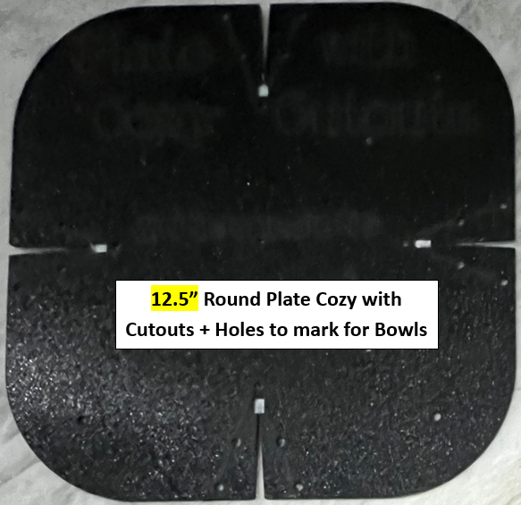 Microwave Bowl & Plate Cozy Templates with CUTOUTS - New!