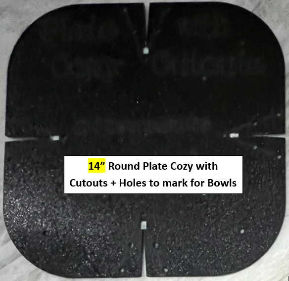 Microwave Bowl & Plate Cozy Templates with CUTOUTS - New!