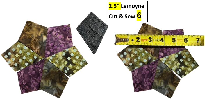 Lemoyne Star Periwinkle Templates