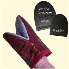 Oven Mitt - 3/4 Oval  - Reg, Large, Bundle